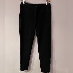 Betabrand Cropped and Pleated Black Dress Pants - Petite Large